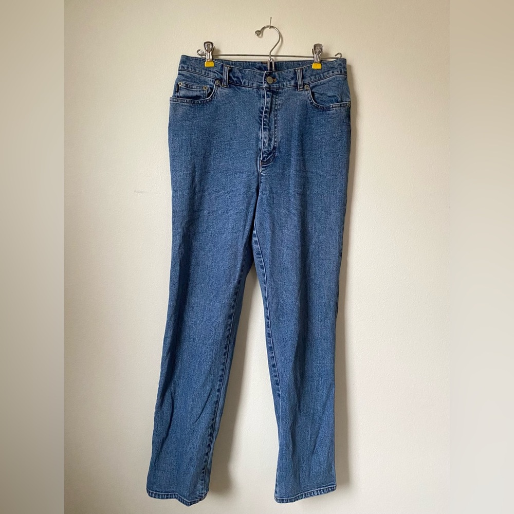 Vintage 90s Ralph Lauren High Waisted Straight Leg Jeans Size 10